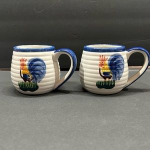 Alco Industries Hand Painted Stoneware Mugs